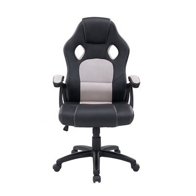 Chaise pivotante exécutive en cuir synthétique pour postes de travail ergonomiques de bureau de jeu