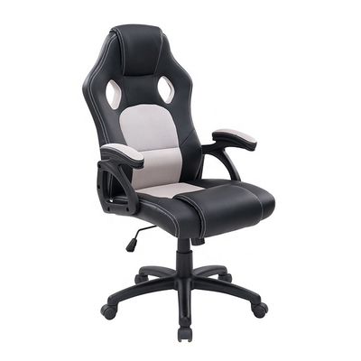 Chaise pivotante exécutive en cuir synthétique pour postes de travail ergonomiques de bureau de jeu