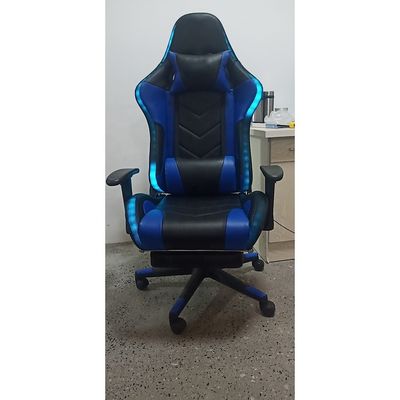 Hauteur du siège 54cm Repose-bras réglable LED Light RGB Chaise de jeu avec logo personnalisé