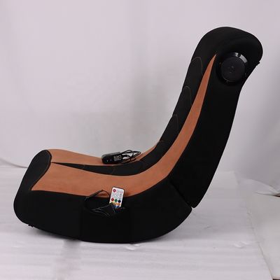 Sous-sol RGB LED PU cuir ordinateur bureau gamer chaise de jeu avec lumières et haut-parleurs