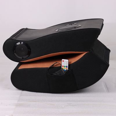 Sous-sol RGB LED PU cuir ordinateur bureau gamer chaise de jeu avec lumières et haut-parleurs