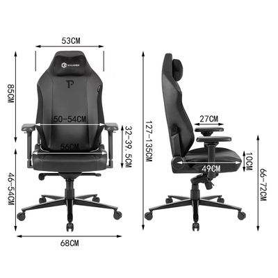 Chaise de jeu ergonomique à double poignet de luxe haut de gamme pour support lombaire