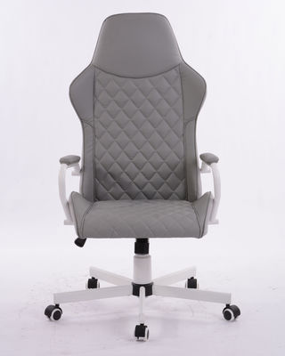 320 Blanc Kd Base métallique étoile rotative ergonomie bureau de luxe Chef chaise avec lifting à gaz