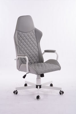 320 Blanc Kd Base métallique étoile rotative ergonomie bureau de luxe Chef chaise avec lifting à gaz