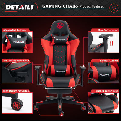 Amenez votre jeu à un niveau supérieur avec la chaise de jeu et le repose-pieds ALINUNU High Back