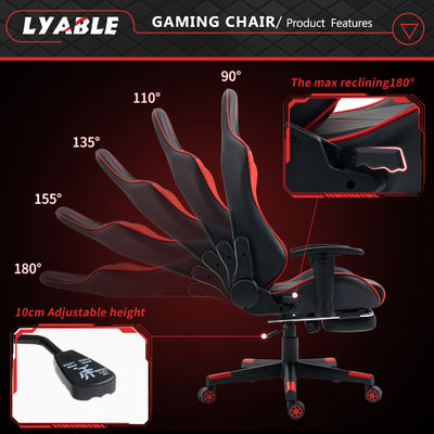 Amenez votre jeu à un niveau supérieur avec la chaise de jeu et le repose-pieds ALINUNU High Back