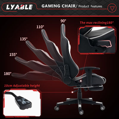 Livraison dans les entrepôts à l'étranger Chaise de jeu chaude avec pieds de repos réglable en hauteur