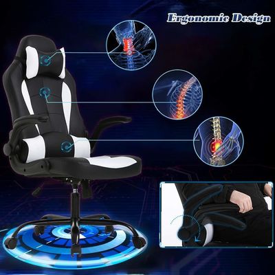 Chaise de bureau ergonomique à dos solide avec couleur personnalisée et support lombaire