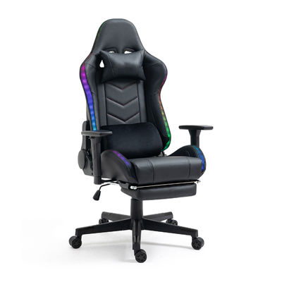 Chaise d'ordinateur réglable avec appuie-tête et support lombaire