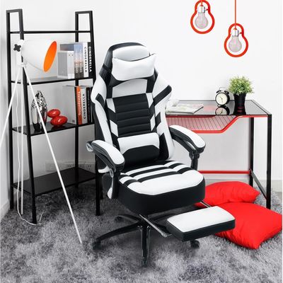Chaise de jeu réglable en hauteur avec repose-pieds en mousse à mémoire réglable