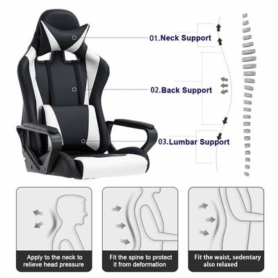 Retour fauteuil de course d'ordinateur pour les femmes Hommes 31 livres Poids de l'article Matériau de cadre en nylon