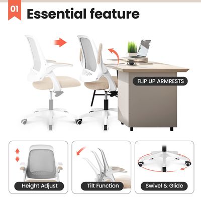 NEC Bureau Chaise de jeu informatique avec support lombaire exécutif ergonomic style pivotant