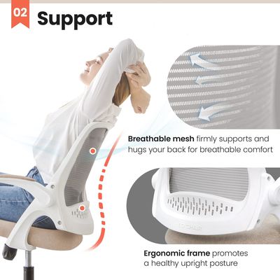 NEC Bureau Chaise de jeu informatique avec support lombaire exécutif ergonomic style pivotant