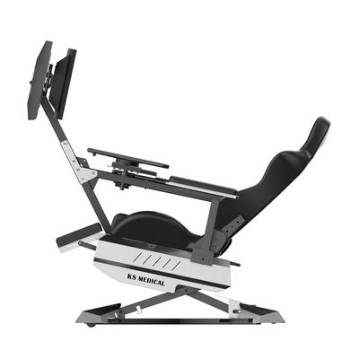 Cockpit métallique poste de travail fauteuil roulant fauteuil informatique de jeu avec conception de gravité zéro