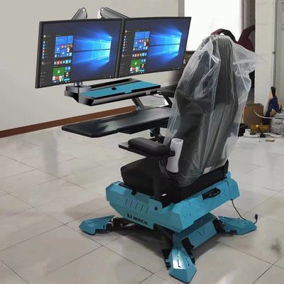 Cockpit métallique poste de travail fauteuil roulant fauteuil informatique de jeu avec conception de gravité zéro