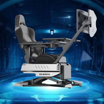 Cockpit métallique poste de travail fauteuil roulant fauteuil informatique de jeu avec conception de gravité zéro