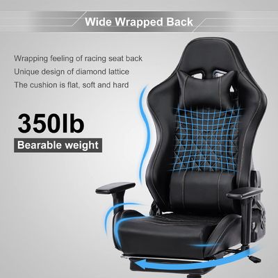 Chaise de jeu de massage pour adultes 350lbs Base renforcée bras réglable style pivotant