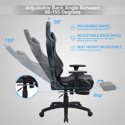 Chaise de jeu de massage pour adultes 350lbs Base renforcée bras réglable style pivotant