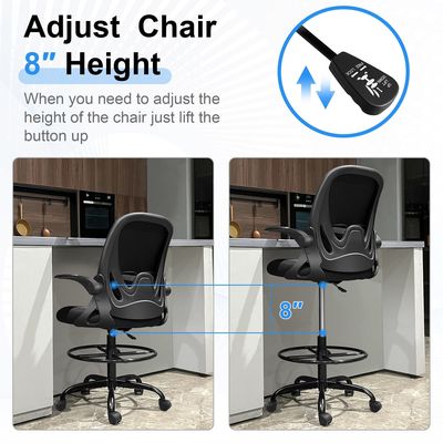 Chaise ergonomique exécutive avec support lombaire et fer de type métallique