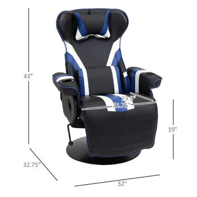 Logo personnalisé disponibled Chaise de jeu Style pivotant avec soutien lombaire et repose-pieds