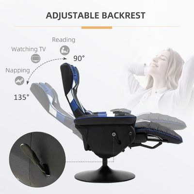 Logo personnalisé disponibled Chaise de jeu Style pivotant avec soutien lombaire et repose-pieds