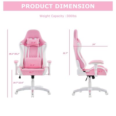 Chaise de jeu de couleur personnalisée Grand et haut fauteuil pour une expérience de course ergonomique