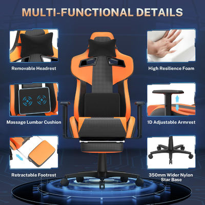 OEM ODM Acceptable fauteuils de bureau de jeu ergonomique avec support lombaire