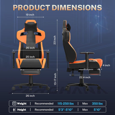 OEM ODM Acceptable fauteuils de bureau de jeu ergonomique avec support lombaire