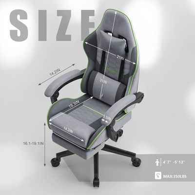 Chaise d'ordinateur de bureau ergonomique avec 3 ascenseurs à gaz