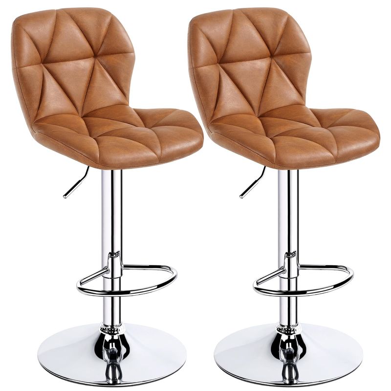 Des tabourets à bar en cuir en PU modernes pour les meubles de bar.