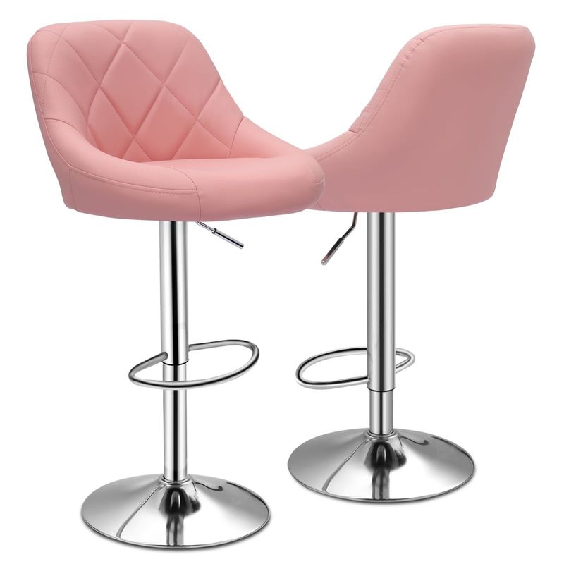 ALINUNU Chaises à manger modernes Bar Pub Tabouret haut avec arrière Bar à la maison Poids de l'article 27.8 livres