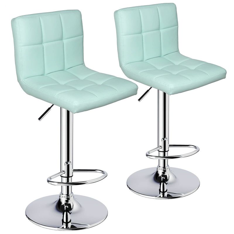 Meubles de bar Tabouret de bar pivotant réglable avec siège arrière Matériau de type faux cuir