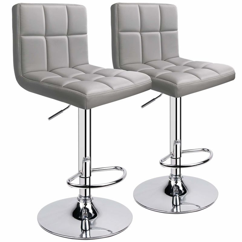 Tabouret de bar à domicile de design moderne avec dos et pivot réglable en couleur personnalisée