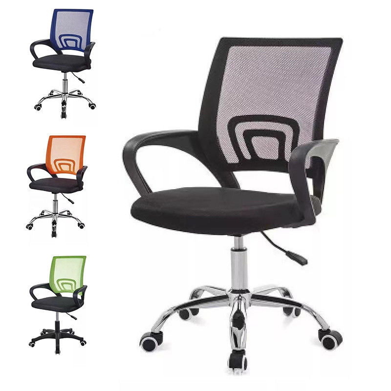 Bureau à domicile à l' intérieur Chaise de bureau d'ordinateur pleine maille à dos moyen avec siège en mousse haute densité