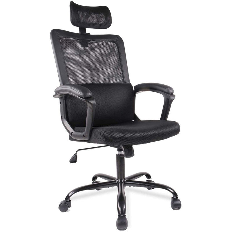 Chaise d'ordinateur de bureau à domicile en maille ergonomique avec couleur personnalisée et roulement rotatif