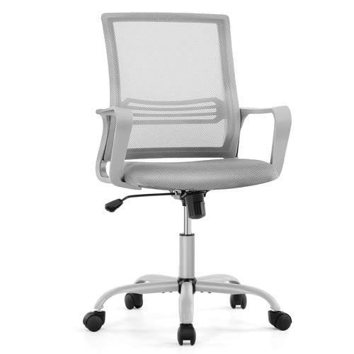 Chaise de bureau ergonomique personnalisée en couleur Chaise pivotante avec support lombaire et accoudoirs