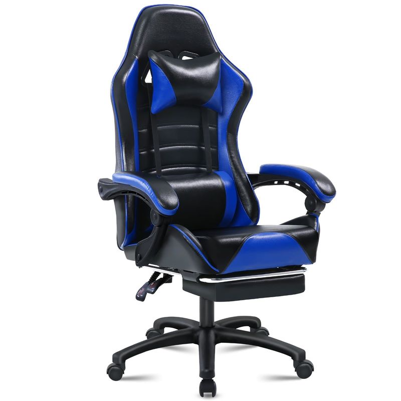 Chaise de jeu ergonomique avec hauteur et repose-pieds réglables en couleur personnalisée