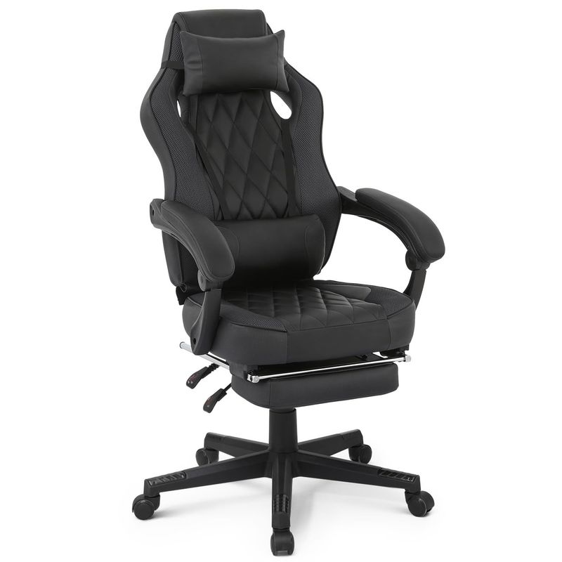 Obtenez le fauteuil de jeu ultime chez ALINUNU Racing Style en cuir en PU avec hauteur réglable