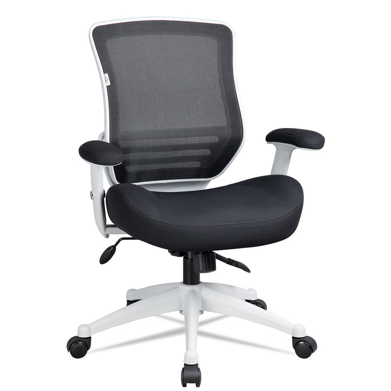Chaise informatique à treillis ergonomique à 360 rouleaux avec réglage de la hauteur et fonction de soutien de la taille