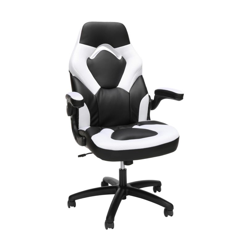 Chaise de jeu à dos haut réglable en hauteur style de course 360 pivotant pour salle de jeux informatiques