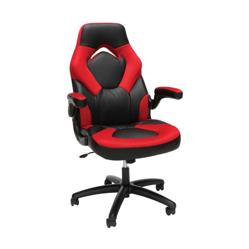 Chaise de jeu 360 pivotante ALINUNU Style de course Dos haut PC Bureau d'ordinateur avec repose-tête