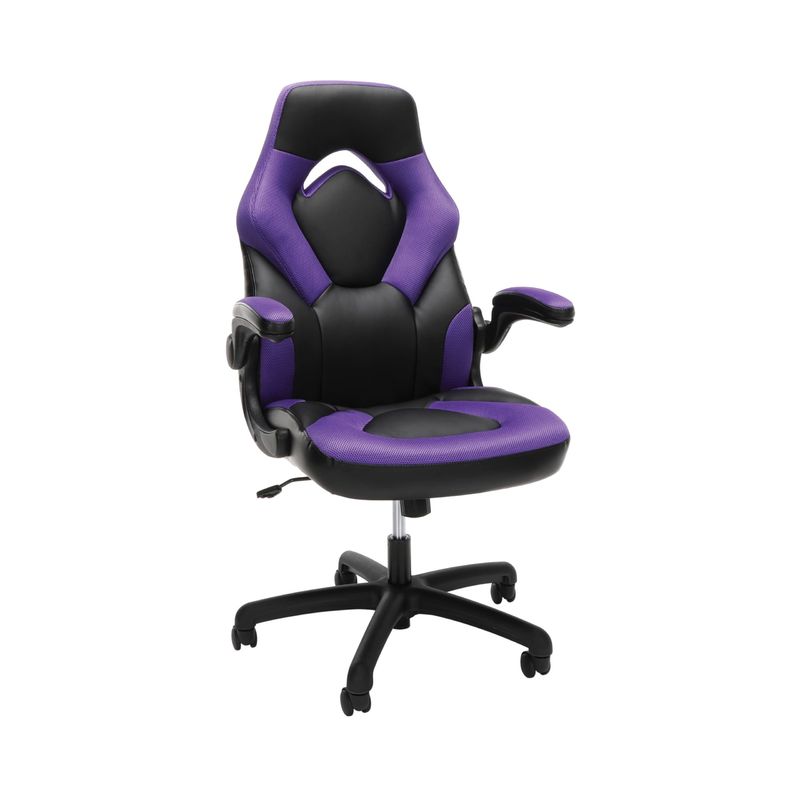 Salle de jeux d'ordinateur fauteuil de jeu ergonomique dos haut style de course 360 pivotant pour bureau PC