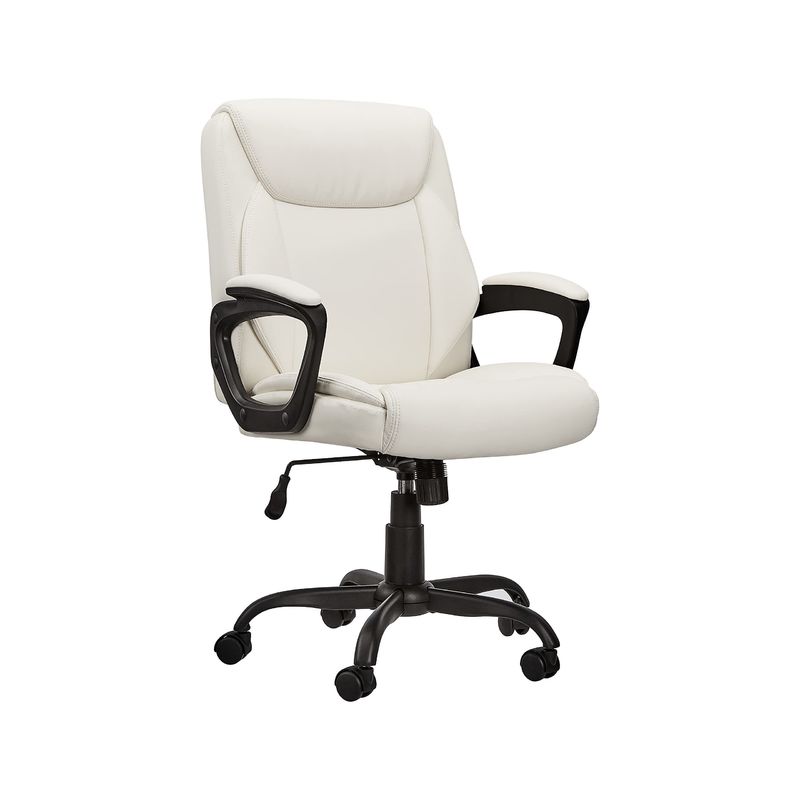 Ascenseur à gaz bureau bureau bureau informatique à dos moyen avec rembourrage PU puresoft et cadre métallique