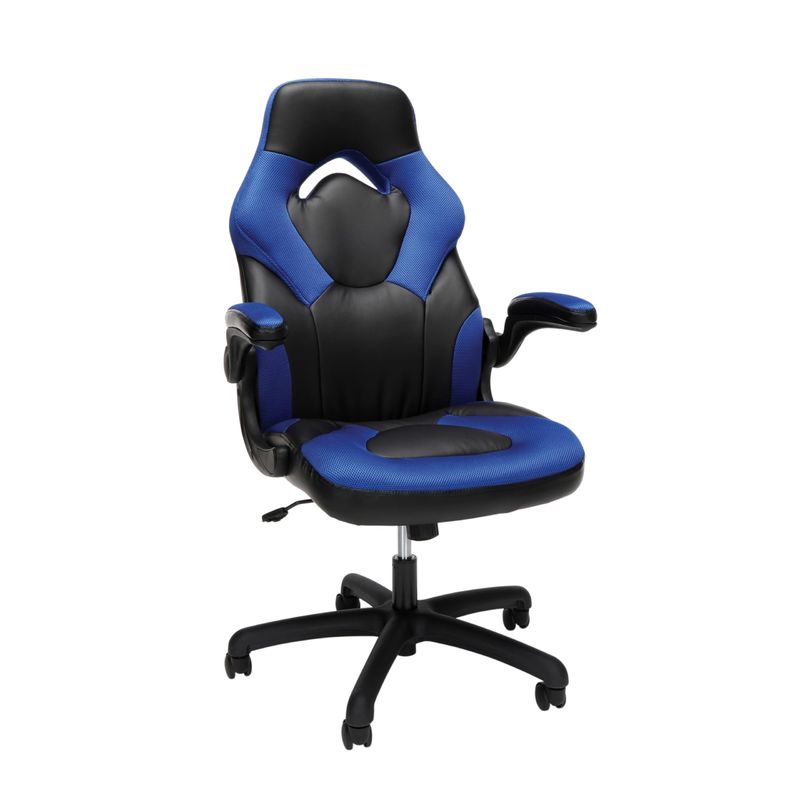 Chaise de jeu 360 pivotante ALINUNU Style de course Dos haut PC Bureau de jeu intégré repose-tête