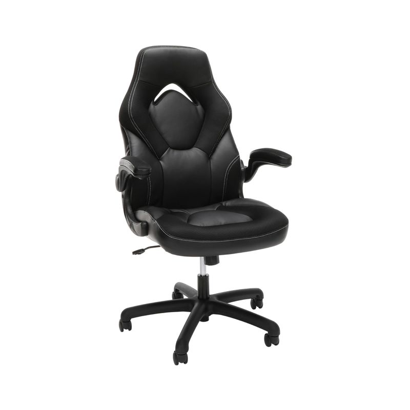 Chaise de jeu de style de course haute dos PC Chaise de bureau d'ordinateur avec 360 pivotement et réglage de hauteur