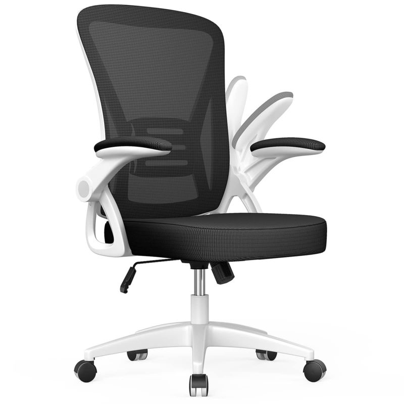 Chaise d'ordinateur confortable avec bras et soutien lombaire