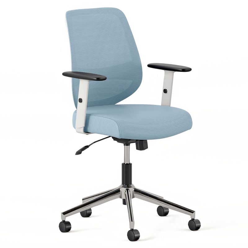 Chaise de bureau en treillis pivotant avec repos lombaire et accoudoirs réglables Poids de l'article 30 livres