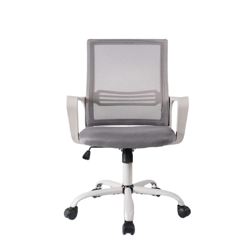 Chaise de bureau pivotante Silla Oficina Mesh Chaise de travail ergonomique Mid back pour le travail des adultes