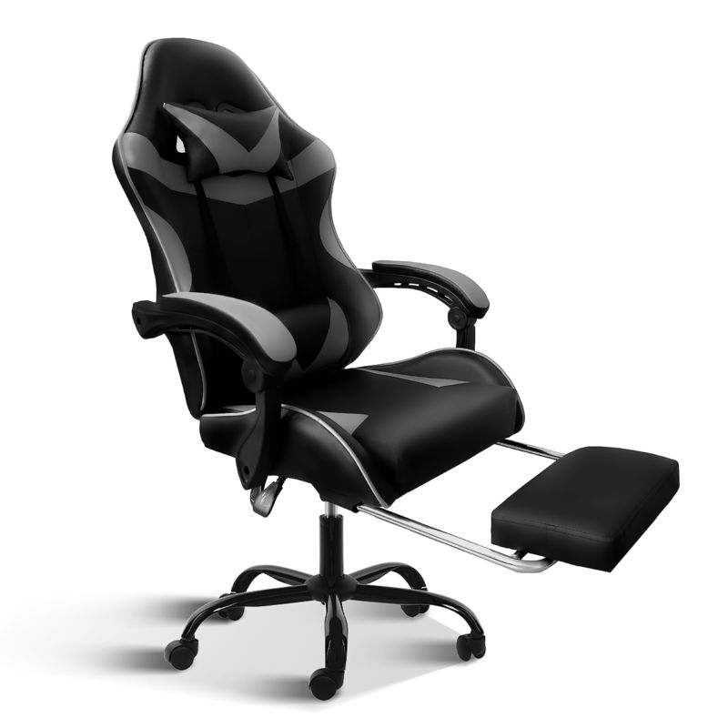 Assise en plastique Chaise de jeu ergonomique avec repose-pieds et soutien lombaire Poids 33 livres