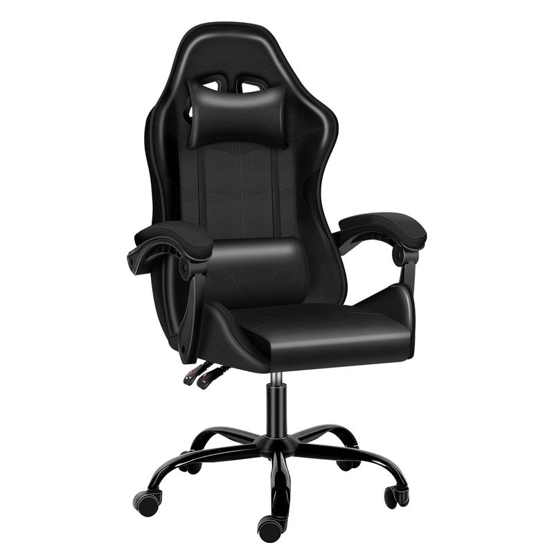 Salle de jeux ALINUNU Chaise de jeux vidéo ergonomie informatique avec repose-pieds et support lombaire